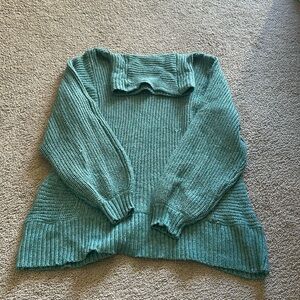 Teal sweater